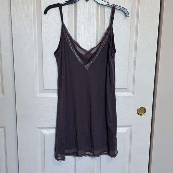 Victoria's Secret | Women's Purplish Grey Nightgown Nightie Pajamas Lace Size M - Picture 2 of 13